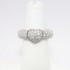 Picture of 1.85ct Diamond Heart Ring, 18k White Gold