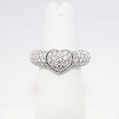 Picture of 1.85ct Diamond Heart Ring, 18k White Gold