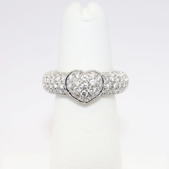 Picture of 1.85ct Diamond Heart Ring, 18k White Gold