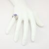 Picture of Tanzanite and Diamond Ring, 14k White Gold