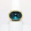 Picture of Oval Cabochon Tourmaline Ring, 14k Yellow Gold