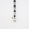 Picture of Sapphire and Diamond Bracelet, 14k White Gold