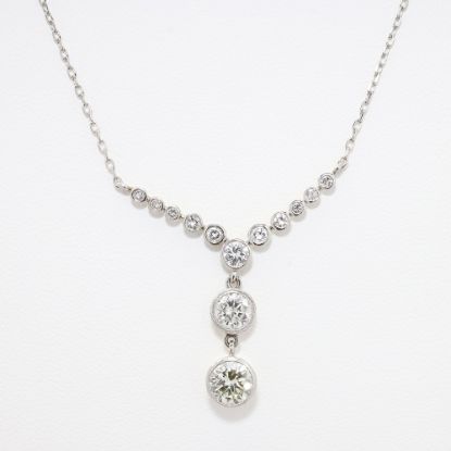 Picture of 1.65ct Diamond Drop Necklace, Platinum