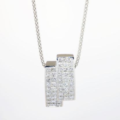 Picture of 3.50ct Diamond Pendant, 18k White Gold