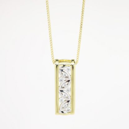 Picture of Diamond Slide Pendant, 14k Two-Tone Gold