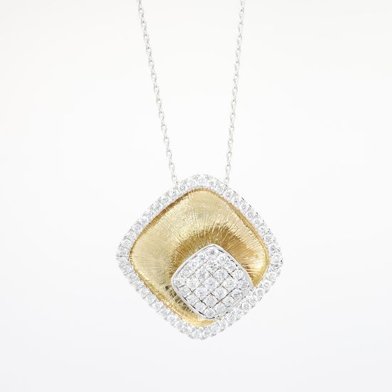 Picture of 3.00ct Diamond Pendant Necklace, 14k Yellow Gold