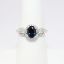 Picture of Sapphire and Diamond Ring, 14k White Gold