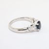 Picture of Sapphire and Diamond Ring, 14k White Gold