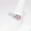 Picture of Diamond and Ruby Statement Ring, 18k White Gold