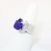 Picture of Tanzanite and Diamond Ring, 18k White Gold