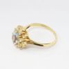 Picture of 1.60ct Aquamarine ring, Diamond Halo, 14k Yellow Gold