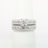 Picture of 0.70ct Round Brilliant Cut Diamond Bridal Set with Band, 18k White Gold