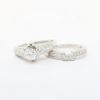 Picture of Diamond Bridal Set with Contour Band, 14k White Gold