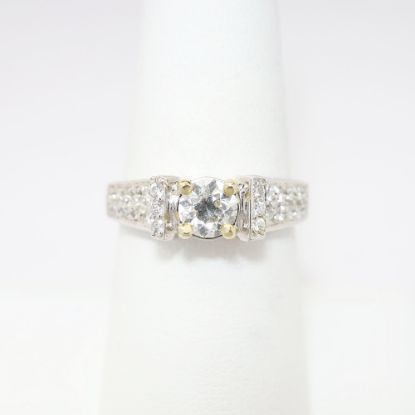 Picture of 0.57ct Old European Round Cut Diamond Ring, 18k White Gold