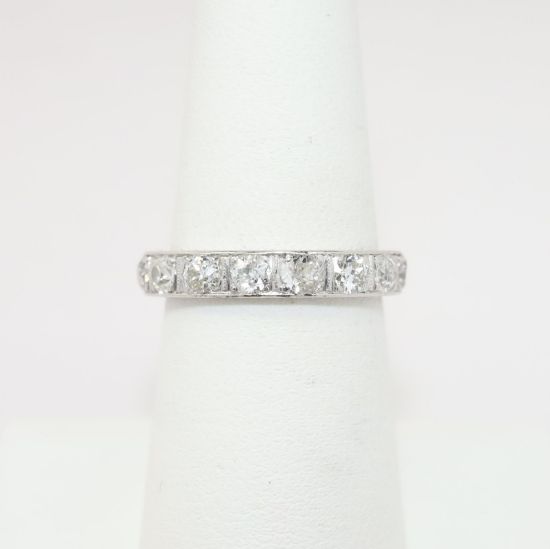 Picture of Platinum Art Deco Band, 2.75ct Old European Round Cut Diamonds