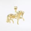 Picture of 0.50 Daimond Pave Horse Pendant, 14k Yellow Gold