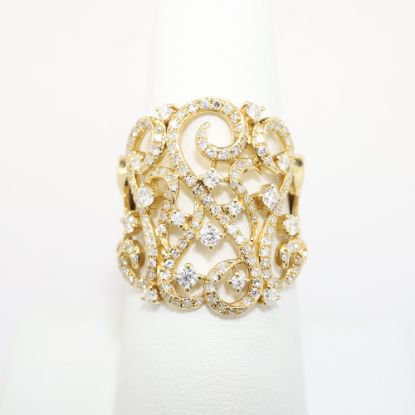 Picture of 1.50ct Diamond Cluster Ring, 14k Yellow Gold