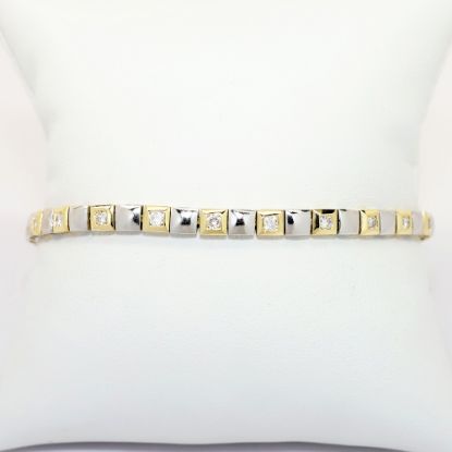 Picture of 1.00ct Diamond Bracelet, Platinum and 18k Yellow Gold