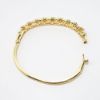 Picture of Opal and Diamond Bangle Bracelet, 14k Yellow Gold