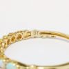 Picture of Opal and Diamond Bangle Bracelet, 14k Yellow Gold