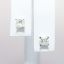 Picture of 1.00ct Square Brilliant Cut Diamond Solitaire Earrings, 14k White Gold