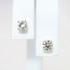 Picture of 1.00ct Round Brilliant Cut Diamond Solitaire Earrings, 14k Yellow Gold
