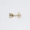 Picture of 0.25ct Round Brilliant Cut Single Diamond Solitaire Earring, 14k Yellow Gold