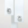 Picture of 1.15ct Round Brilliant Cut Diamond Solitaire Earrings, 14k White Gold