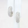 Picture of 2.50ct Pave Diamond Hoop Earrings, 18k White Gold