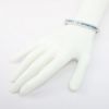 Picture of 18k White Gold Blue & White Diamond Bangle Bracelet, 5.00ct