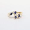 Picture of Sapphire and Diamond Ring, 14k Yellow Gold