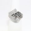 Picture of Black and White Diamond Ring, 14k White Gold
