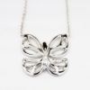 Picture of 1.00ct Diamond Butterfly Necklace, 14k White Gold