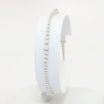 Picture of  18k White Gold & Diamond Tennis Bracelet