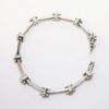 Picture of 14k White Gold & 5.00ct Diamond Flower Station Bracelet