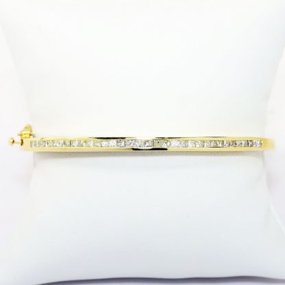 Picture of 1.75ct Diamond Bangle Bracelet, 14k Yellow Gold