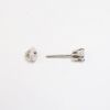 Picture of 0.50ct Round Brilliant Cut Diamond Single Solitaire Earring, 14k White Gold