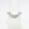 Picture of 0.38ct Diamond Crescent Band Ring, 14k White Gold