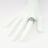 Picture of 3.50ct Blue and White Diamond Ring, 14k White Gold