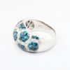 Picture of 3.50ct Blue and White Diamond Ring, 14k White Gold