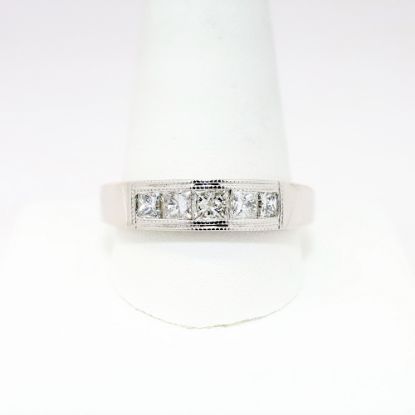Picture of 1.00ct Diamond Men's Band Ring, 14k White Gold