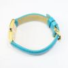Picture of 18k Yellow Gold Cartier Wristwatch with Turquoise Leather Band