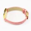 Picture of 18k Yellow Gold Cartier Wristwatch with Pink Leather Band