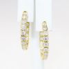 Picture of 14k Yellow Gold & 2.00ct Diamond Hoop Earrings