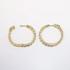 Picture of 14k Yellow Gold & 2.00ct Diamond Hoop Earrings