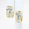 Picture of Diamond Hoop Earrings, 14k Two-Tone Gold