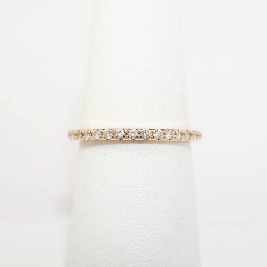 Picture of 0.25ct Diamond Band Ring, 18k Rose Gold