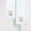 Picture of 14k Yellow Gold & 0.50ct Diamond Solitaire Earrings, Princess Cut