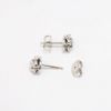 Picture of 0.50ct Diamond Cluster Stud Earrings, 14k White Gold