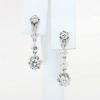 Picture of 1.10ct Diamond Drop Earrings, 14k White Gold